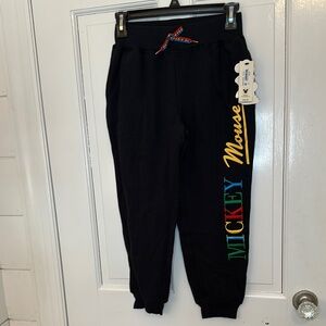 Disney‎ Kids Mickey Mouse Black Joggers size M NWT
